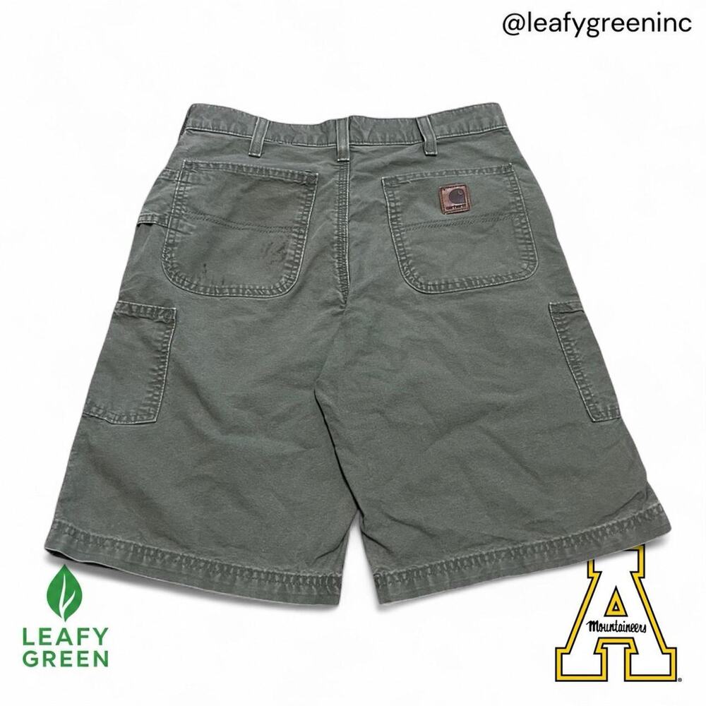 Carhartt YYB147 LOV Green Carpenter Jorts Shorts us sz 30x9.5 MOS HTG Baggy Pant